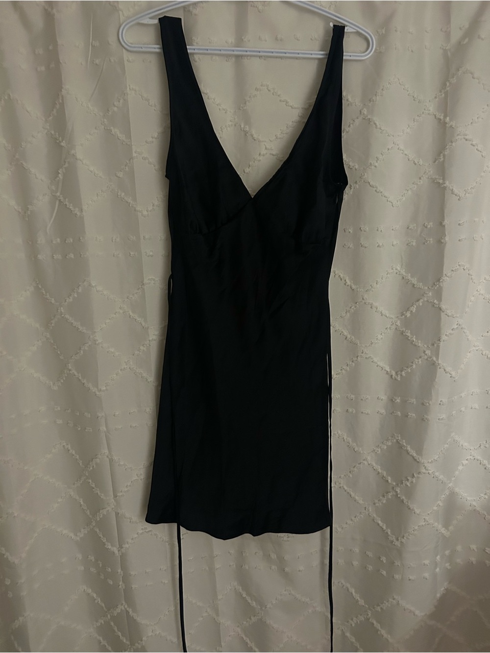 Victoria’s Secret Classic Black V-Neck Satin Slip Dress
